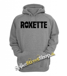 ROXETTE - Logo - šedá pánska mikina