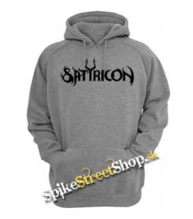 SATYRICON - Logo - šedá pánska mikina