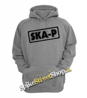 SKA-P - Logo - šedá pánska mikina