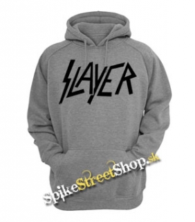 SLAYER - Logo - šedá pánska mikina