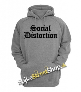 SOCIAL DISTRORTION - Logo - šedá pánska mikina
