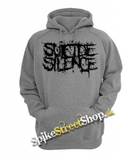 SUICIDE SILENCE - Black Logo - šedá pánska mikina
