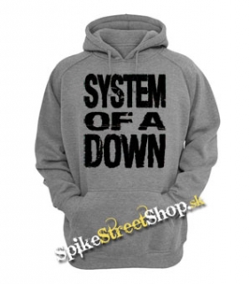 SYSTEM OF A DOWN - Logo - šedá pánska mikina