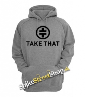 TAKE THAT - Logo - šedá pánska mikina
