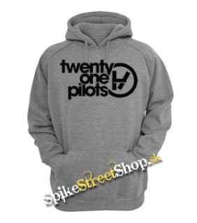 TWENTY ONE PILOTS - Logo - šedá pánska mikina