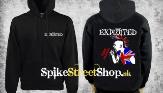 EXPLOITED - Punk Invasion - čierna pánska mikina na zips