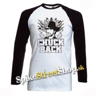 CHUCK NORRIS - Chuck Is Back - pánske tričko s dlhými rukávmi