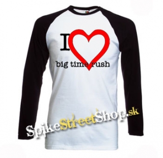 I LOVE BIG TIME RUSH - pánske tričko s dlhými rukávmi