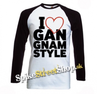 I LOVE GANGNAM STYLE - pánske tričko s dlhými rukávmi