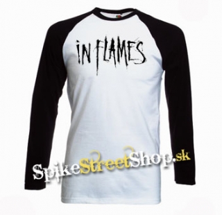 IN FLAMES - Logo - pánske tričko s dlhými rukávmi