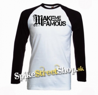 MAKE ME FAMOUS - Logo - pánske tričko s dlhými rukávmi
