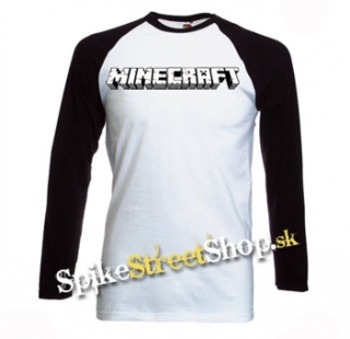 MINECRAFT - Logo - pánske tričko s dlhými rukávmi