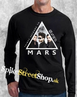 30 SECONDS TO MARS - Triad - čierne pánske tričko s dlhými rukávmi