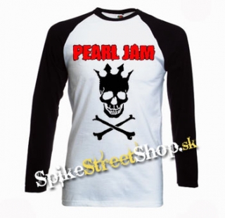 PEARL JAM - Skull - pánske tričko s dlhými rukávmi