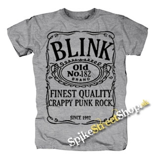 BLINK 182 - Jack Daniels Motive - sivé pánske tričko