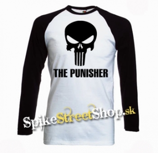 PUNISHER - Logo - pánske tričko s dlhými rukávmi