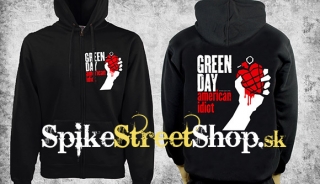 GREEN DAY - American Idiot - čierna pánska mikina na zips