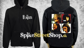 BEATLES - Let It Be - čierna pánska mikina na zips