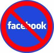 NO FACEBOOK! - odznak