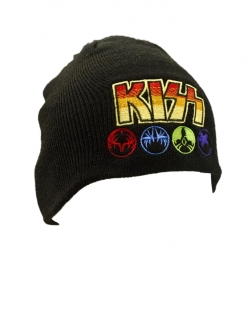KISS - Four Symbols - čierna zimná čiapka