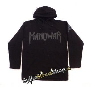MANOWAR - Logo - čierna pánska mikina