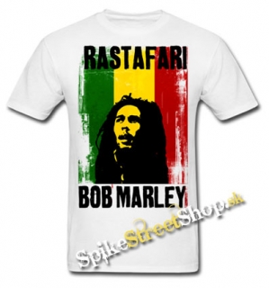 BOB MARLEY - Rastafari - biele pánske tričko