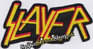 SLAYER - Yelow Logo on Black - nažehlovacia nášivka