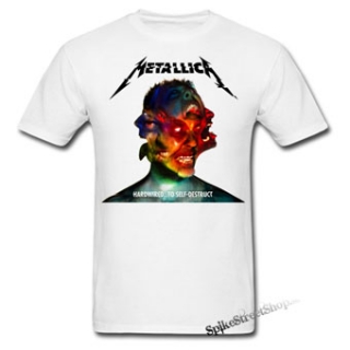 METALLICA - Hardwired To Self Destruct Cover - biele pánske tričko