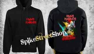 IRON MAIDEN - Maiden England Motorcycle - čierna pánska mikina na zips