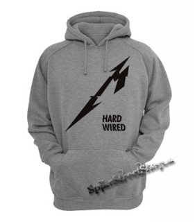 METALLICA - Hardwired Crest - šedá pánska mikina