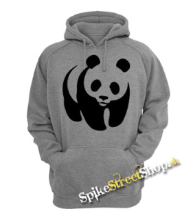 PANDA - šedá pánska mikina