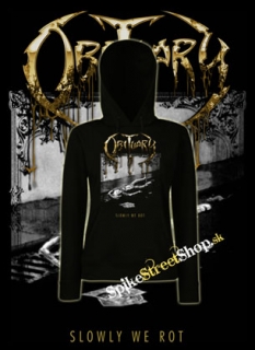 OBITUARY - Slowly We Rot Gold Edition - čierna dámska mikina