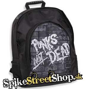 PUNKS NOT DEAD - Slogan na múre - ruksak