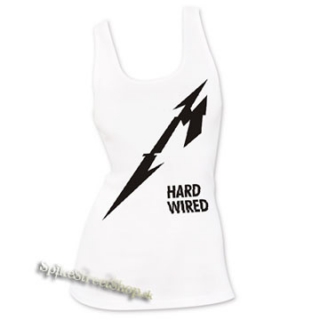 METALLICA - Hardwired Crest - Ladies Vest Top - biele