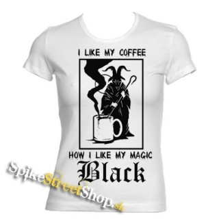 I LIKE MY COFFEE - biele dámske tričko