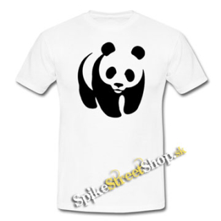 PANDA - biele pánske tričko