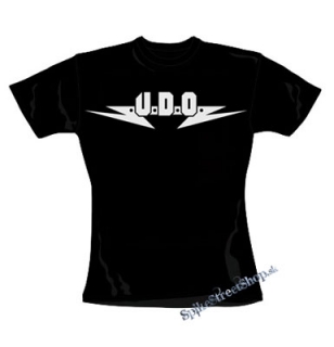 U.D.O. - Logo - čierne dámske tričko