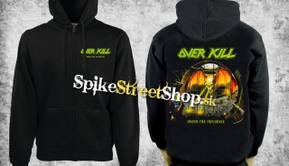OVERKILL - Under The Influence - čierna pánska mikina na zips