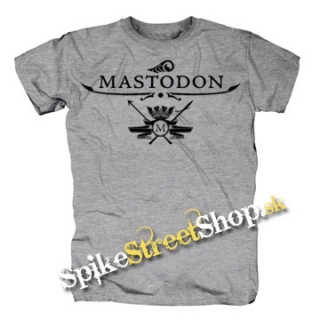 MASTODON - Logo - sivé pánske tričko