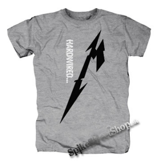 METALLICA - Hardwired B&W - sivé pánske tričko