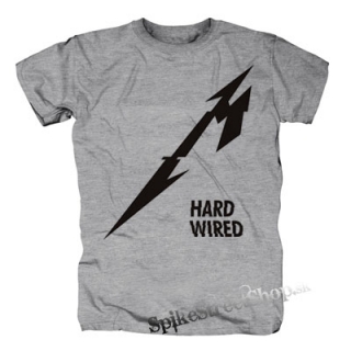 METALLICA - Hardwired Crest - sivé pánske tričko