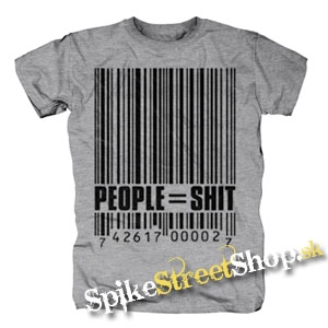 PEOPLE SHIT - sivé pánske tričko