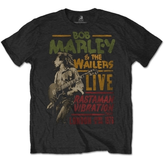 BOB MARLEY - Rastaman Vibration Tour 1976 - čierne pánske tričko