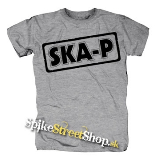 SKA-P - Logo - sivé pánske tričko