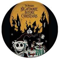 THE NIGHTMARE BEFORE CHRISTMAS - žltočierny zámok - odznak