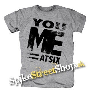 YOU ME AT SIX - Logo - sivé pánske tričko