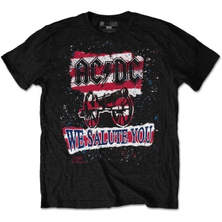 AC/DC - We Salute You Stripe - čierne pánske tričko