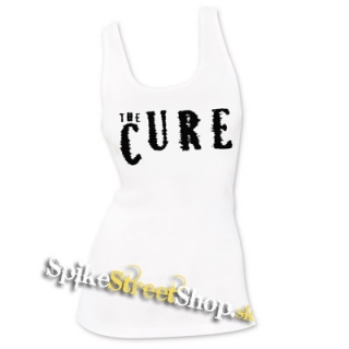 THE CURE - Logo - Ladies Vest Top - biele