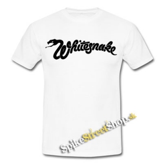 WHITESNAKE - Logo - biele pánske tričko