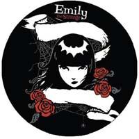 EMILY THE STRANGE - Emily so šerpou - odznak